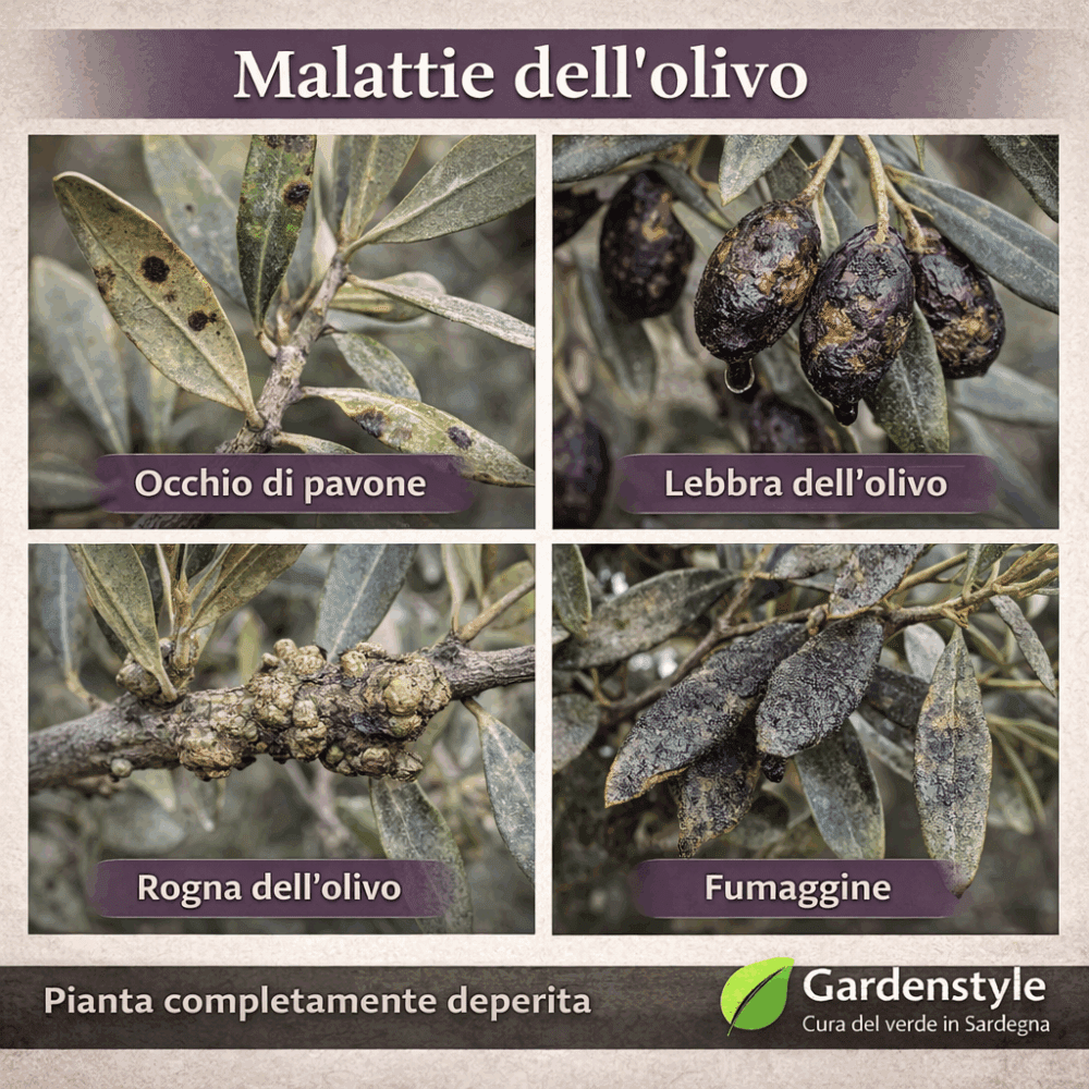 malattie dell'olivo