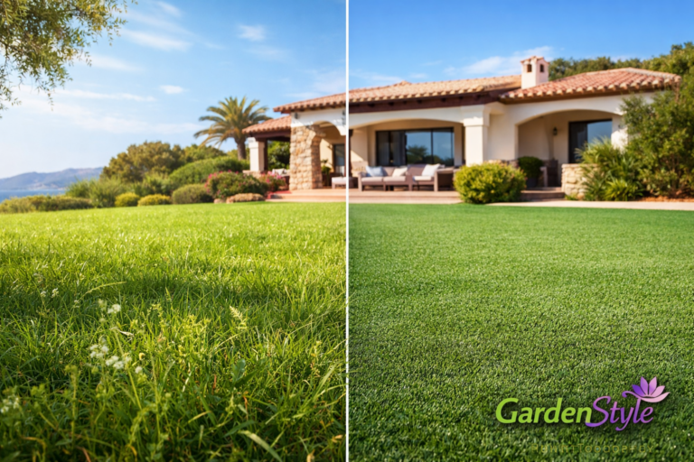 Giardino sintetico vs naturale