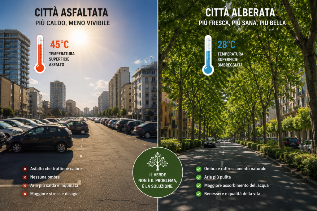Piante vs asfalto